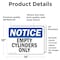 Signmission Empty Cylinders Only, 14 in W x Rectangle, Vinyl Decal OS-2PACK-NS-D-1014-L-12021 - alternate 4